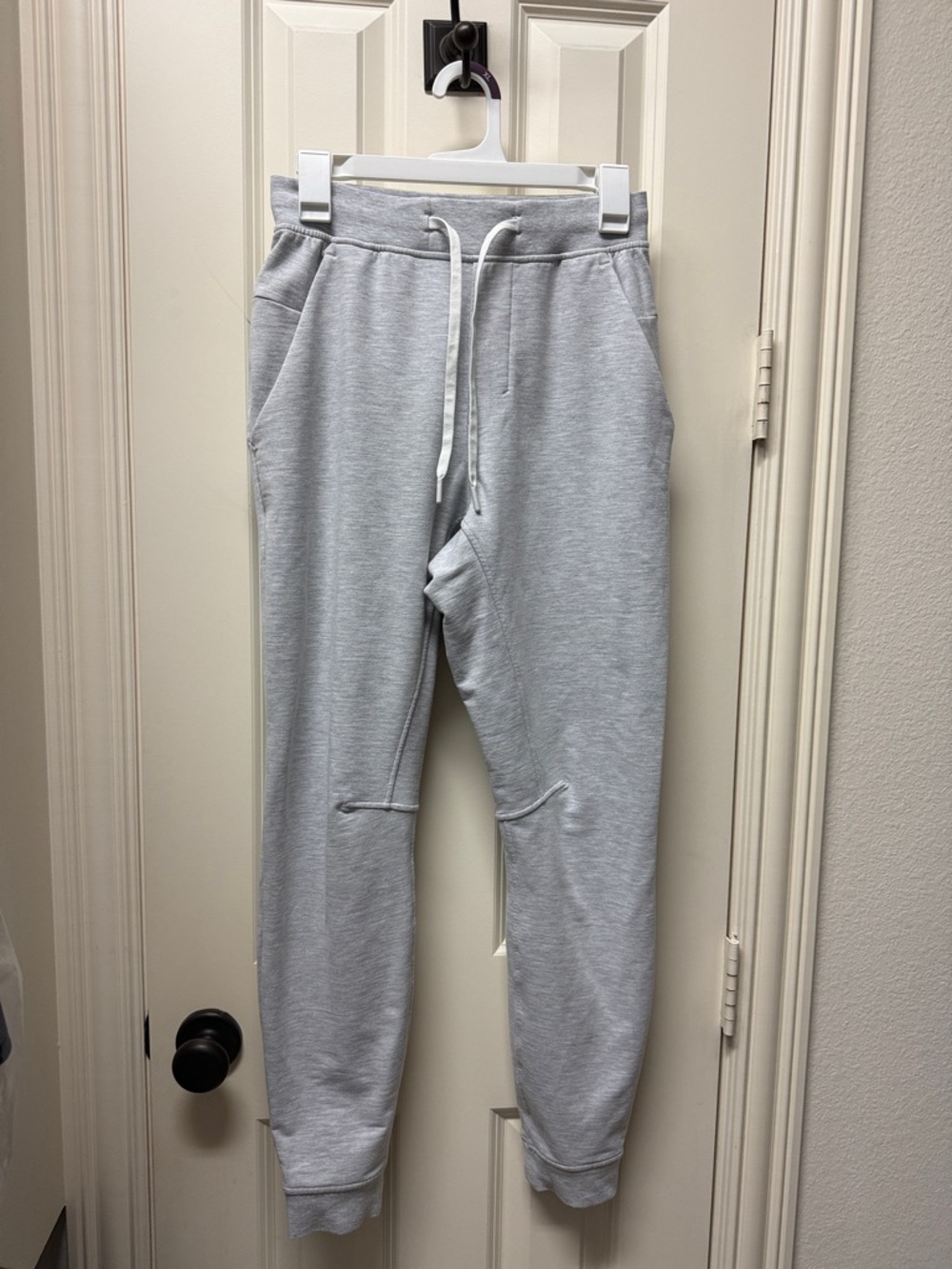 LULU LEMON Men's Light Gray Drawstring Jogger Pants size XS